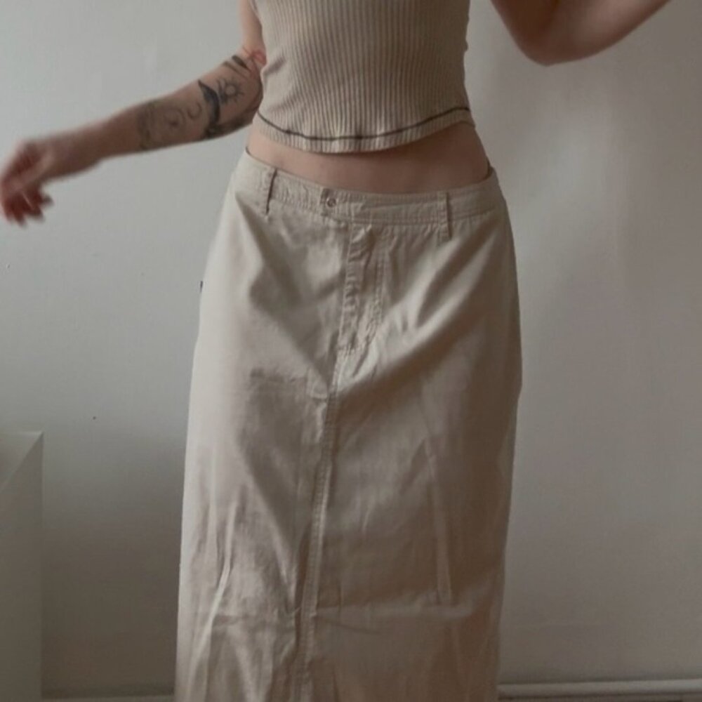 Vintage Maxi Cargo Skirt - Jamais Sans Toi ( small- medium)